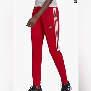 adidas Women's Aeroready Sereno Slim Tapered-Cut 3-Stripes Pants